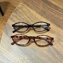 1/2 Pair Vintage Women's Round Frame Transparent Lens Glasses, Y2K Style Computer Glasses, Small Round Frame, Suitable For Daily Outdoor Wear - Transparent - View 13