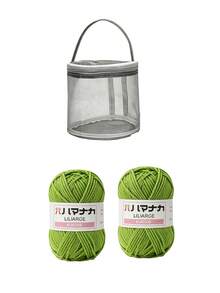 1 Set Large Capacity Yarn Storage Bag, Easy Rotating Roller Design, With Threading Hole And Handle, Crochet Knitting Tool Storage Bag, Space-Saving, Suitable For Beginners And Elderly - Multicolor - View 14