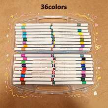 24/36/48/60/80 Colors Acrylic Markers, 13.2cm Long Quick Drying Versatile Use, Suitable For Elementary Students Art Students Children Drawing Sketching DIY Graffiti Coloring Birthday Gift - Multicolor - View 9