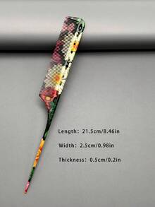 Fashion Pattern Hair Cutting Comb, High-Quality Hair Comb, Essential Salon Hairdressing Comb, Tail Comb, Unisex Hair Comb, Multiple Styles Available - Multicolor - View 3