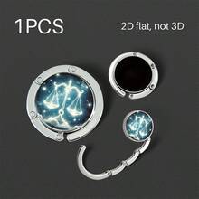 Multi-Purpose Foldable Handbag Hanger For Table, Portable Purse Hook With Christmas And Zodiac Sign Designs, Durable Metal Bag Holder For Desk, Restaurant, Cafe And Travel, Perfect Christmas Gift For Women, Great Stocking Stuffer For Her - Multicolor - View 24