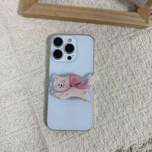 Cartoon Cat Phone Push-Pull Stand, Adhesive Phone Back Stand, Suitable For All Phones, Desktop Stand - Multicolor - View 15