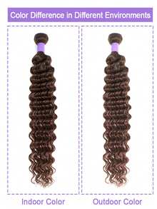 Deep Wave Bundles Human Hair 32 Inch Hair Extensions #4 Chocolate Brown Brazilian Virgin Human Hair Bundles For Women Wet And Wavy Quick Weave Hair Extensions Double Weft - S4 - View 8