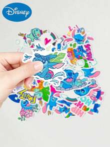 Official Disney Licensed Lilo & Stitch Series Stickers, 40Pcs Optional Waterproof Vinyl Cute Cartoon Decals For Luggage, Water Bottle, Skateboard, Laptop, Scrapbook, DIY Gifts, Kids Gifts - Multicolor - View 2