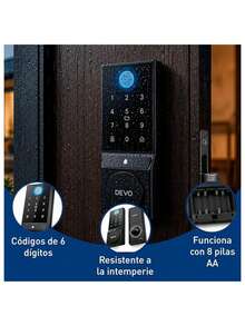 Smart Exterior Door Lock, Fingerprint, WiFi, (IOS And Android App Control), Auto-Lock. Bluelander - Black - View 4