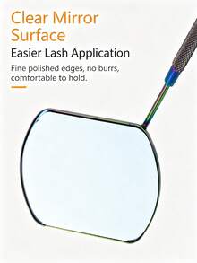 Eyelash Extension Inspection Mirror Rectangular Lens Anti-Curl Anti-Fog Mirror Eyelash Mirror Round Mouth Mirror - Multicolor - View 6
