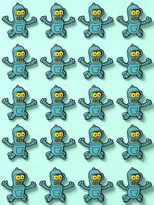 10/20/30/40/50pcs Cartoon Robot Brooch Classic Design High Recognition Small Exquisite Texture Durable Aesthetic Pin For Clothing Backpack Collar Unique Style Suitable For Collection Gift Niche Lapel Pin - Multicolor - View 3