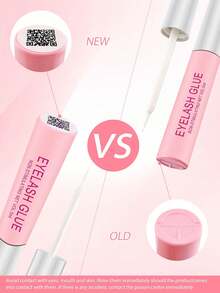 1件 5ml 透明假睫毛膠，防水超強黏性，刷塗式睫毛膠，快乾且持久 - 白色 - 查看 2
