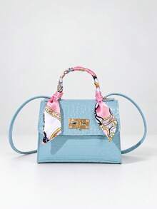 1 buah Tas Tangan Syal Motif Buaya Warna-warni untuk Anak Perempuan, Tas Mini Modis dengan Kunci, Tas Selempang Serbaguna, Cocok untuk Bepergian dan Beraktivitas Sehari-hari, Tersedia Berbagai Warna - Pola Buaya M1334 - View 7