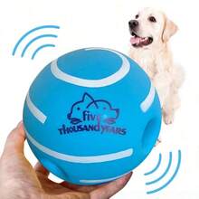 1pc Rolling Squeaky Dog Chew Toy Ball, Shaking Sound Effect, Suitable For Most Dog Sizes - Multicolor - View 6