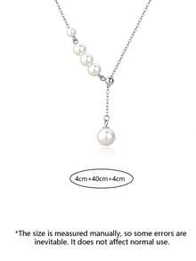 1 dây chuyền choker nữ mặt ngọc trai giả, phong cách ngách sang trọng nhẹ nhàng, đeo hàng ngày đi làm, dễ phối lớp, đa năng - Mặt dây chuyền ngọc trai - Xem 5