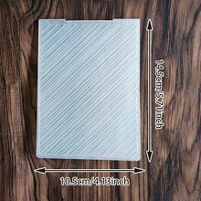 Assorted Geometric Pattern Embossing Folder, Clear Plastic Textured Embossing Template For Paper Craft Card Scrapbook DIY Art Supplies Embossing Folder - JH-1 - View 4