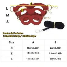 4pcs/Set Sugar Glider Leash Set Outdoor Anti-Escape Anti-Bite Rope Hamster Leash Set Golden Hamster Squirrel Small Pet Supplies - Multicolor - View 3