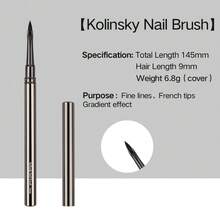 Professional Nail Art Brush Set, Metal Handle Nail Brushes For Gel Polish, Acrylic, French, Liner, Painting, Manicure Tools - Black - View 15