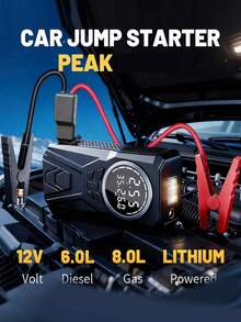 Kompresor Udara dan Pompa Pengisi Angin, Pompa Pengisi Angin Ban Portabel untuk Simulator Roda, Pompa Pengisi Angin Ban Digital 140 PSI Portabel untuk Mobil, Pompa Udara Tanpa Kabel dengan Pengukur Digital & Mati Otomatis, Pompa Sepeda Listrik untuk Mobil, Sepeda Motor, Sepeda, dan Bola - Satu ukuran cocok untuk semua. - View 2