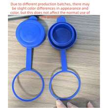 1/2/3/4pcs 3/5 Gallon Water Dispenser Bottle Caps, Silicone Reusable Replacement Lids, Leak-Proof Bottle Caps, Fit 55mm Water Cooler Bottles, Random Styles - Blue - View 10