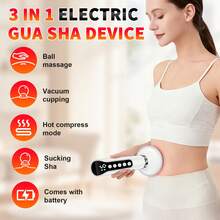 Negative Pressure Cupping Massage Beauty Device, Intelligent Gua Sha Massage Tool. One-Touch Pressure Release. Suitable For Face, Abdomen, Arms, Legs, Waist And Back. Holiday Gift. - View 4