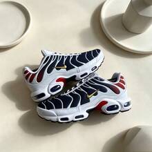Nike Men Sneakers - Blue, White and Red - View 1