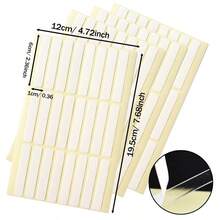 ART LALIC 4 Sheets Double-Sided Nail Adhesive Dots Strip Stickers, Transparent Tabs For False Nail Display, Practice Stands & Training - White - View 8