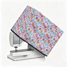 1pc Dust-Proof Cover For Sewing Machine, Modern Style Polyester Christmas Santa Claus Printing. Accessories Home Decoration, Household Appliance Cover. Dust-Proof And Washable. - Full Coverage - View 14