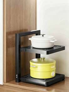 1 cái giá để nồi điều chỉnh được 2 tầng/3 tầng, kệ lưu trữ nhiều tầng cho nhà bếp, giá chuẩn bị thực phẩm, kệ lưu trữ hẹp góc khe, tối ưu hóa không gian cao, kệ tổ chức nhà bếp, kệ gia vị mặt bếp, giá chuẩn bị đa năng, kệ lưu trữ nhiều tầng - Nhiều màu - Xem 10