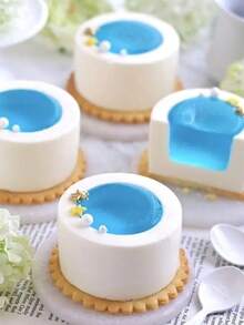 6-Cavity 3D Textured Silicone Baking Mold, Round Cup Shaped Dessert Mold For Chocolate, Mousse Cake, Pudding, Jelly, Cheesecake And Pastry, Creative Home Baking Accessory For Homemade Sweets, Parties And Celebrations - Multicolor - View 11