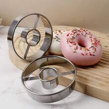 1pc/3pcs Doughnut Cutter, Stainless Steel Dough Cutting Mold, Durable Stainless Steel Doughnut Mold For Home Kitchen Accessories - Perfect For Making Your Own Doughnuts - View 6