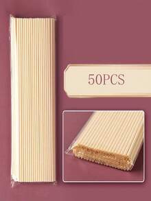 50pcs Reed Diffuser Sticks, Essential Oil Fiber Fragrance Diffuser Sticks, Suitable For Home, Office, Hotel Spa, 20cm X 3mm (Natural Color, Black) - Multicolor - View 17