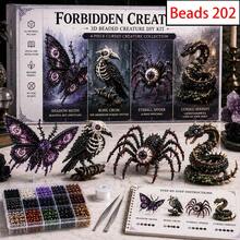 1 Box Fantasy Animal 3D Beaded Handmade Kit, Includes Dragon, Phoenix, Unicorn, Owl Beaded Designs, Contains Colorful Beads And Instructions, No Glue Needed, Adult DIY Creative Jewelry Making Set, Holiday Gift, Decorative Ornament - Multiple Styles - View 8