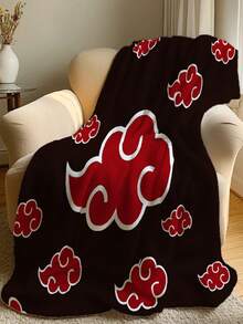 bandai Anime Red Cloud Throw Blanket, High Definition Digital Printing With Vivid Iconic Pattern, Breathable Cozy Fleece Material, Easy To Clean, Wrinkle Resistant, Ideal For Lounging At Home, Travel And As A Collectible Gift For Anime Fans - Throw Blanket - View 5