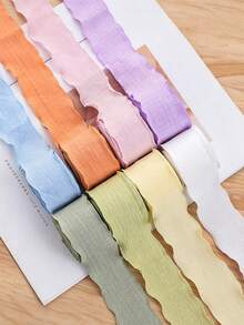 Ruffle Edge Ribbon Organza Ribbon DIY Bow Knot Weaving Material Cake Packaging Ribbon Flower Shop Bow Hair Accessories Clothing Accessories - Multicolor - View 8