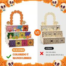 Halloween Altar Ofrenda Día De Muertos Mdf 3mm Desarmable - 1 - Ver 11
