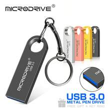 Microdrive USB3.0 Metal Flash Drive, High Speed Pen Drive With Free Key Ring, Portable Keychain U Disk For Laptop PC File Storage - View 5