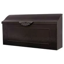 Free Shipping Amboy Steel Wall Mount Mailbox, Black, Medium - Black - View 1