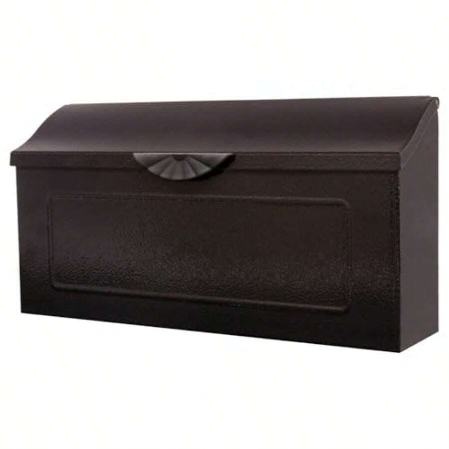 Free Shipping Amboy Steel Wall Mount Mailbox, Black, Medium - Black - View 1