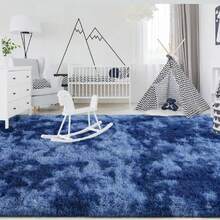 Plush Rug; Soft 80X120cm 8 Colors - Navy Blue - View 1