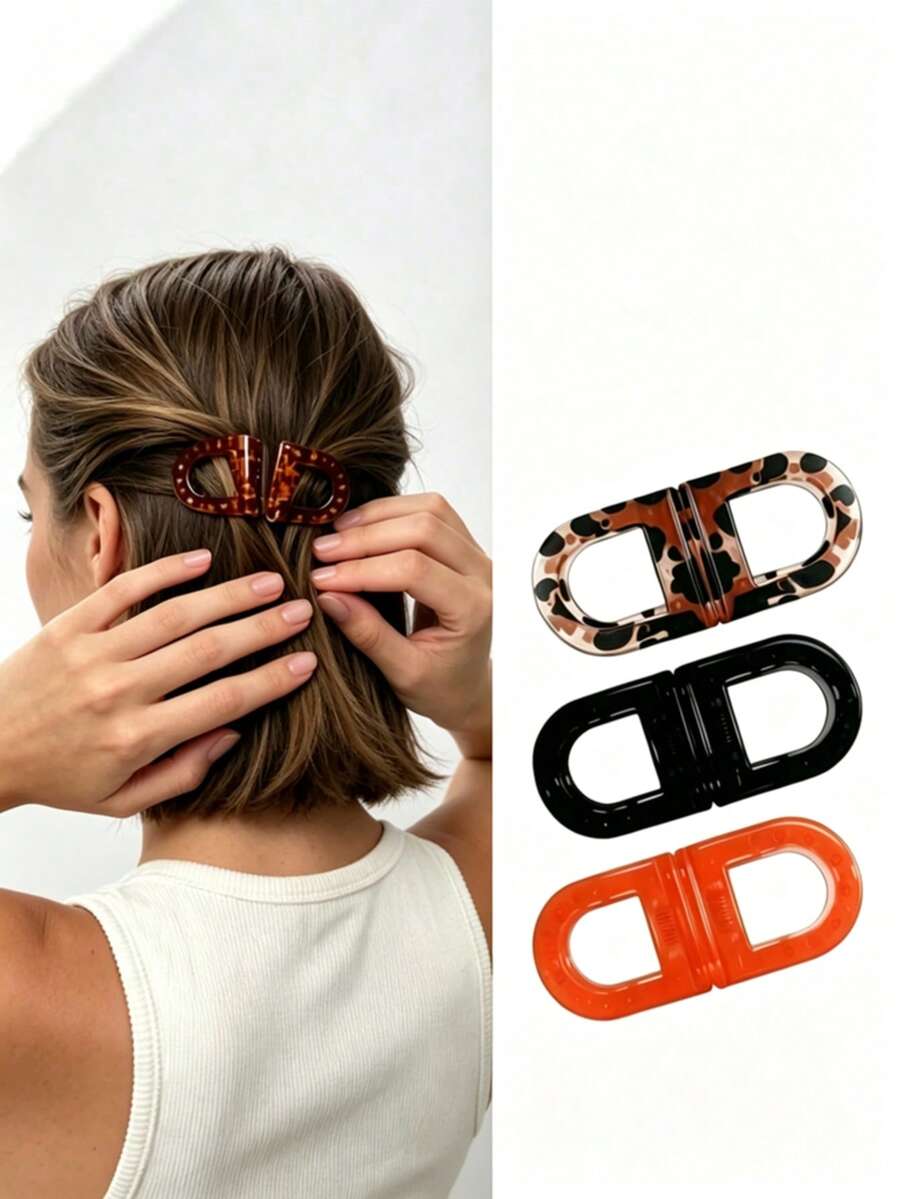 1pc Tropical Sunset Magnetic Hair Clip Set, Women's Flat Magnetic Hair Clip, Suitable For Daily Matching And Home Styling. No Crease When Clipping, Lightweight Yet Textured, Simple And Intuitive Operation, No Residue After Removal, Suitable For Home And Travel, Easily Create Various Girls' Hairstyles, Bathroom Accessory, Holiday Essential, Home Decor Hair Accessory.