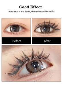 Winky Beauty Spire Lashes, Premade Fans, Individual False Eyelashes 0.07mm, Anime Lashes, Manga Lashes, Auto Blooming Lashes, Wispy Lashes, Sharp Lashes, Cosplay Lashes 8-15mm - View 6