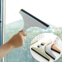 T Soft Rubber Glass Squeegee Window Scraper Bathroom Floor Tile Water Remover Glass Cleaner Cleaning Tool 1PC - Multicolor - View 1