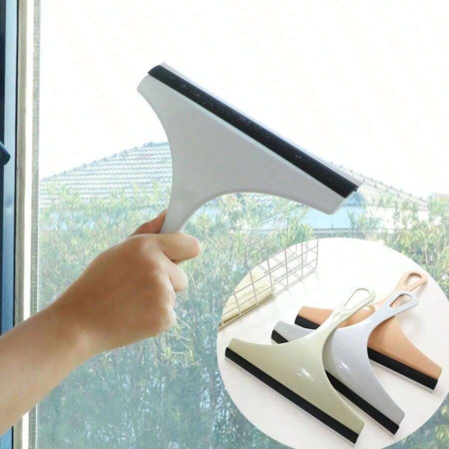 T Soft Rubber Glass Squeegee Window Scraper Bathroom Floor Tile Water Remover Glass Cleaner Cleaning Tool 1PC - Multicolor - View 1