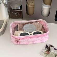 Fashion Bow Knot Makeup Bag, Cosmetic Storage Bag, Portable Travel Toiletry Bag For Women - View 7