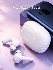 Earbud Bluetooth Nirkabel Sejati, Desain Ringan Semi-In-Ear, Koneksi Stabil Bluetooth 5.3, Pengisian Cepat, Peredam Kebisingan ENC untuk Panggilan, Kontrol Sentuh Cerdas, Universal untuk Berlari - View 3