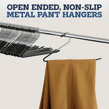 10/20pcs Thickened Goose Neck Hangers Open Design Easy Hang Non-Slip Pants Rack Suitable For Pants Scarf Shawl Storage - View 4