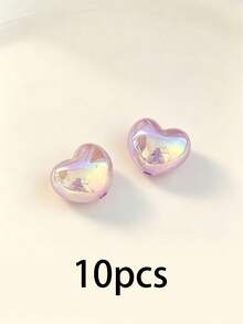 10/20pcs Acrylic Glitter Heart Beads 22mm For DIY Handmade Keychain Phone Chain Pendant Decoration - Fine Glitter Heart - View 9