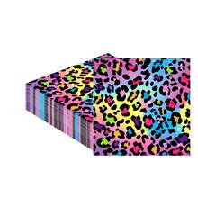 20/40/100 Pieces Of Colorful Neon Leopard Print Tablecloths - Disposable Paper Towels, Featuring Vibrant Colors And Black Animal Patterns, Suitable For Wild-Themed Parties, Female Birthday Celebrations, And Single-Person Parties - View 8