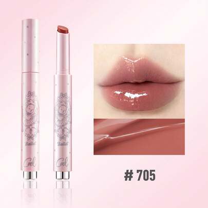 CZEL Kuzi Lip Gloss Pelembap Pencerah Tahan Lama Seperti Cermin, Lip Balm Hidrasi Mengkilap Bening untuk Pelajar