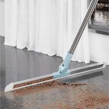 Squeegee Lantai Silikon Baja Tahan Karat, Pengikis Pembersih Basah dan Kering untuk Kamar Mandi & Kaca - Versi yang ditingkatkan - View 8