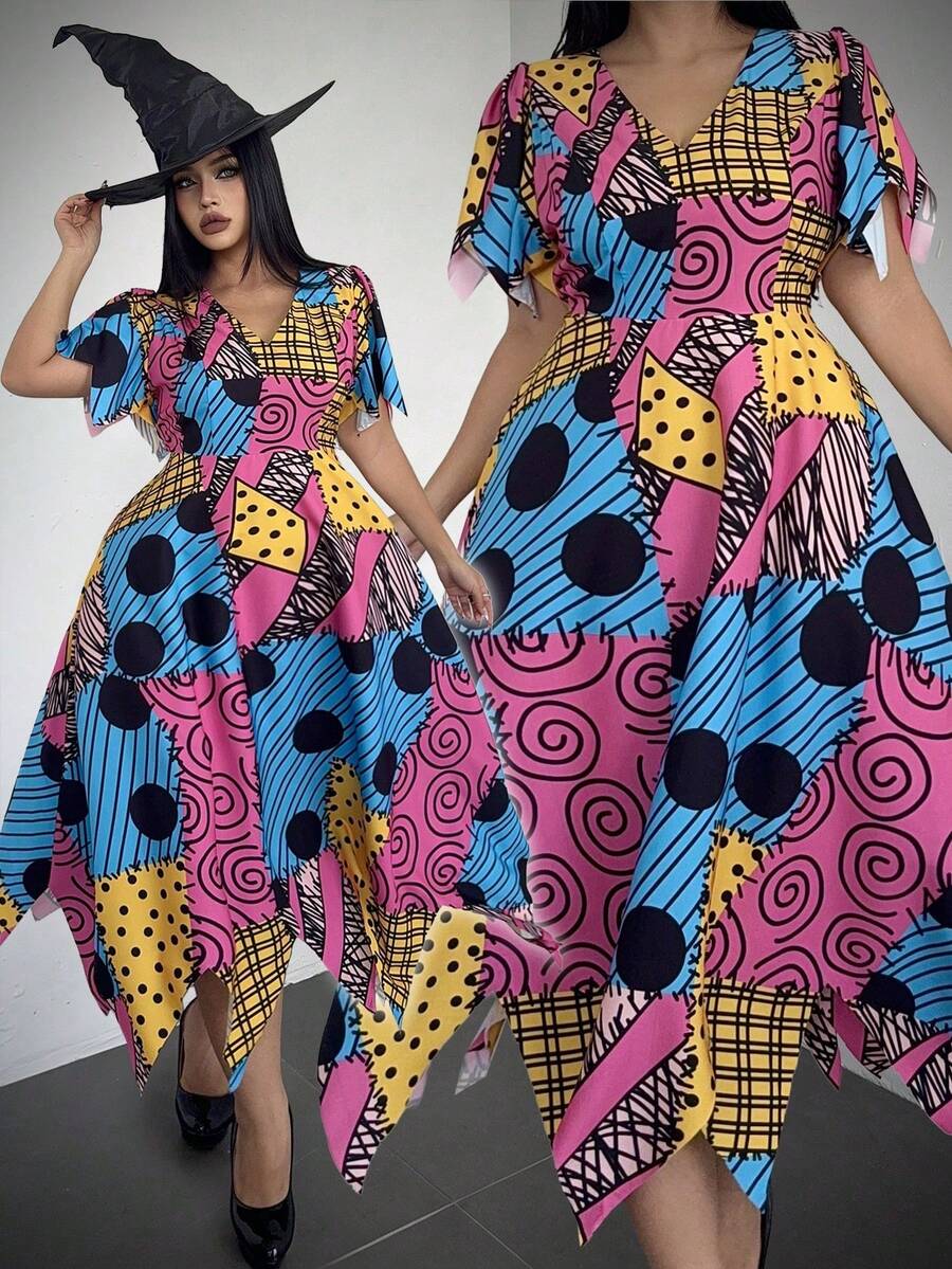Plus Size Cosplay Clothing - Multicolor - View 1