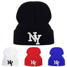 1pc Men's Cartoon Bear Embroidered Knitted Hat, Casual Cold-Weather Cap, Warm For Spring/Autumn Outdoor Activities, Wind-Resistant For Winterwinter Hat Beanie Fall Outfit - Multicolor - View 14