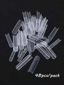 1 Box Of Phototherapy Extension Gel Nail Molds Nail Tools (120 Pieces) - Clear - View 2